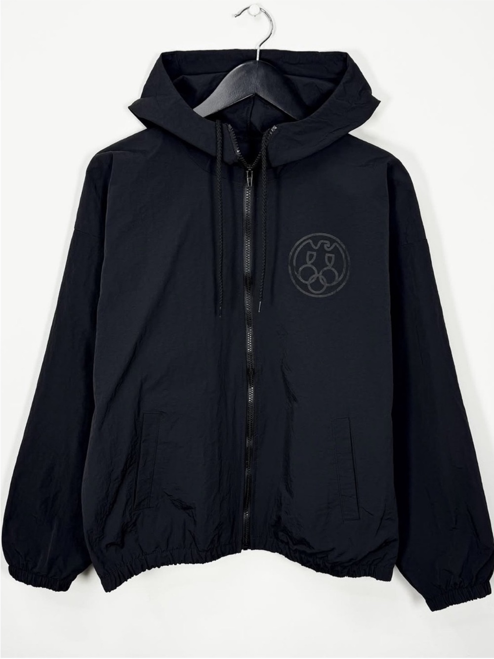 Authentic Yeezy × Gosha Rubchinskiy WB-01 black windbreaker jacket, Size 2 New M